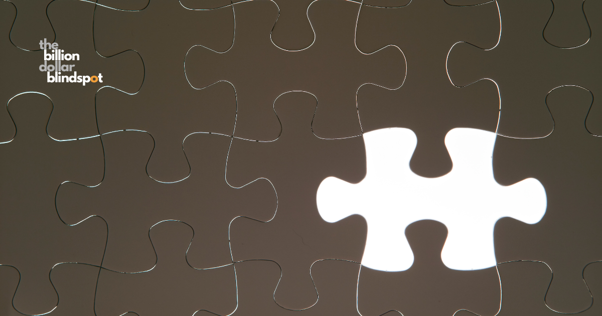 Illuminated puzzle piece representing the missing infrastructure connecting women’s health data with clinical care.